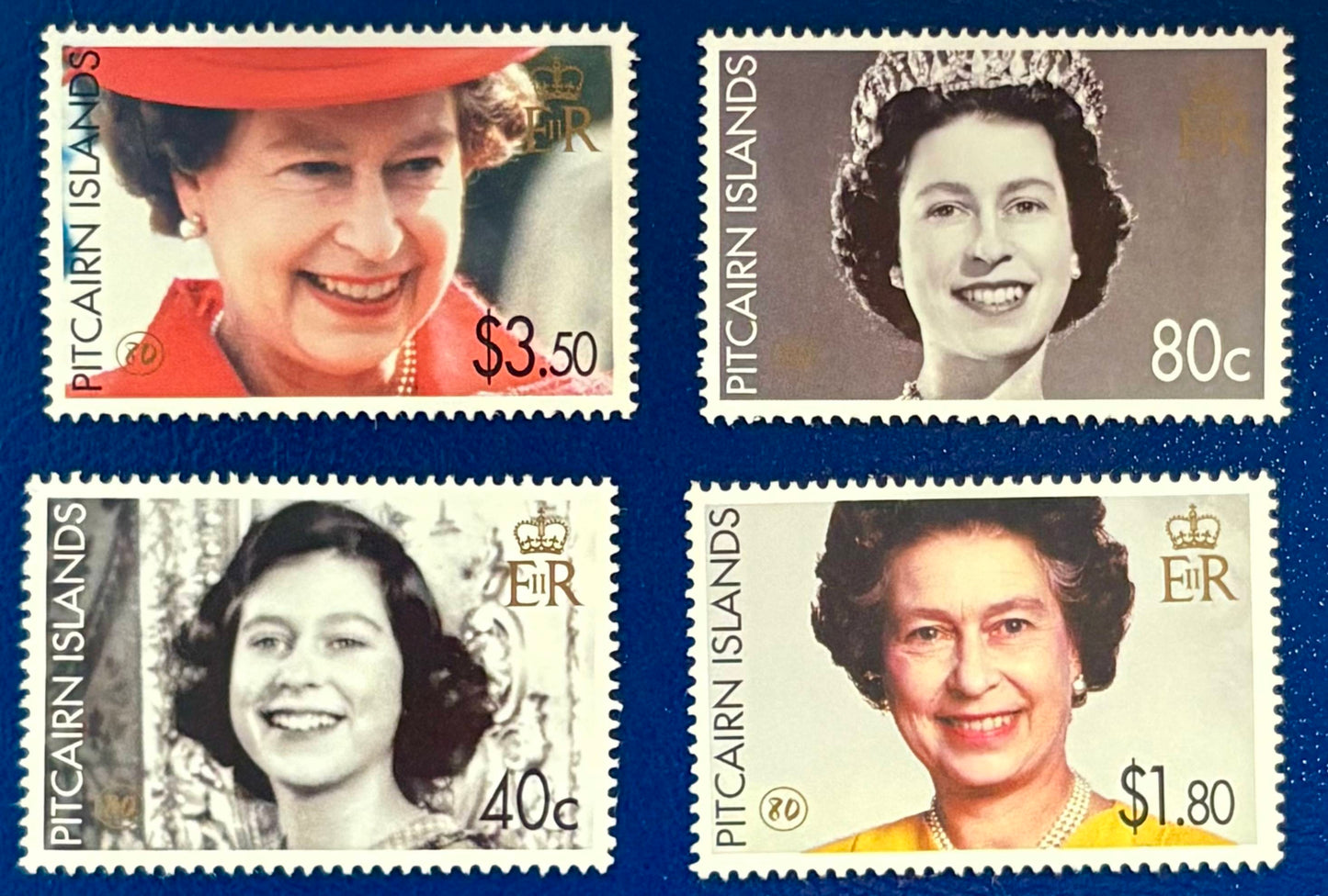 Pitcairn - 4 Werte postfrisch "80. Geburtstag von Königin Elisabeth II."