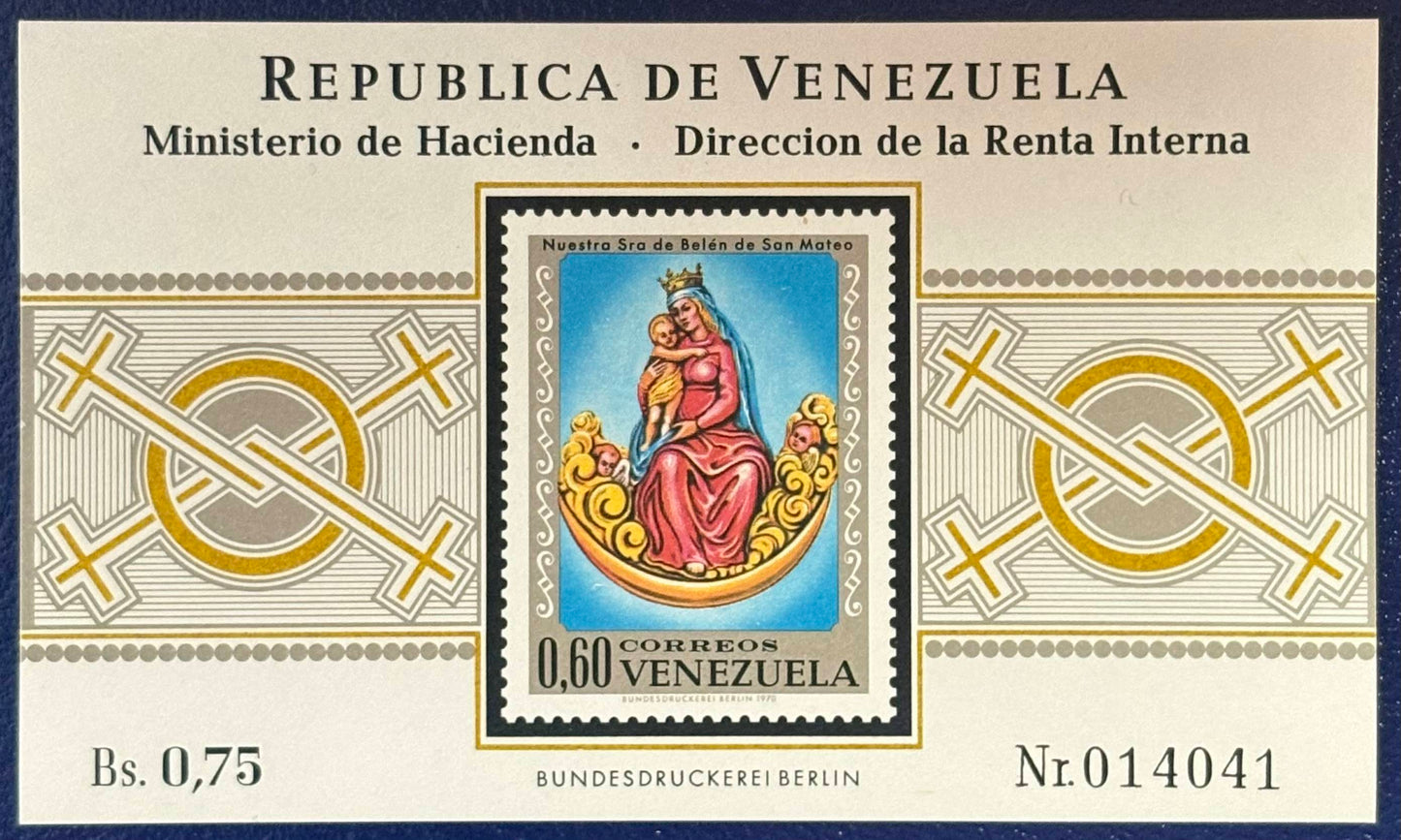Venezuela - Block 20 postfrisch "Religiöse Motive"