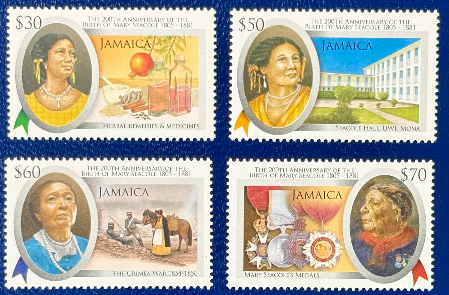 Jamaika - 4 Werte postfrisch Mary Seacole