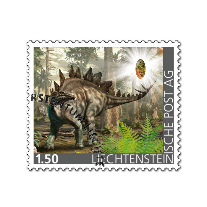 Liechtenstein - Edelsteine der Philatelie: EPIDOT-Briefmarke gestempelt
