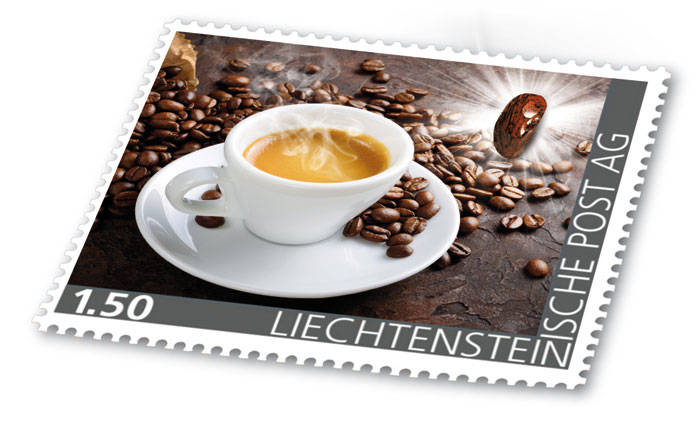Edelsteine der Philatelie: MAHAGONI-OBSIDIAN-Briefmarke postfrisch, Liechtenstein