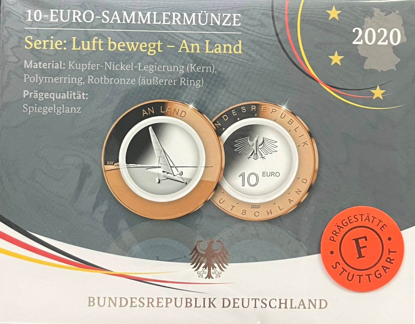 Deutschland - 2 Euro-Sammlermünze Serie Luft bewegt - An Land "F"