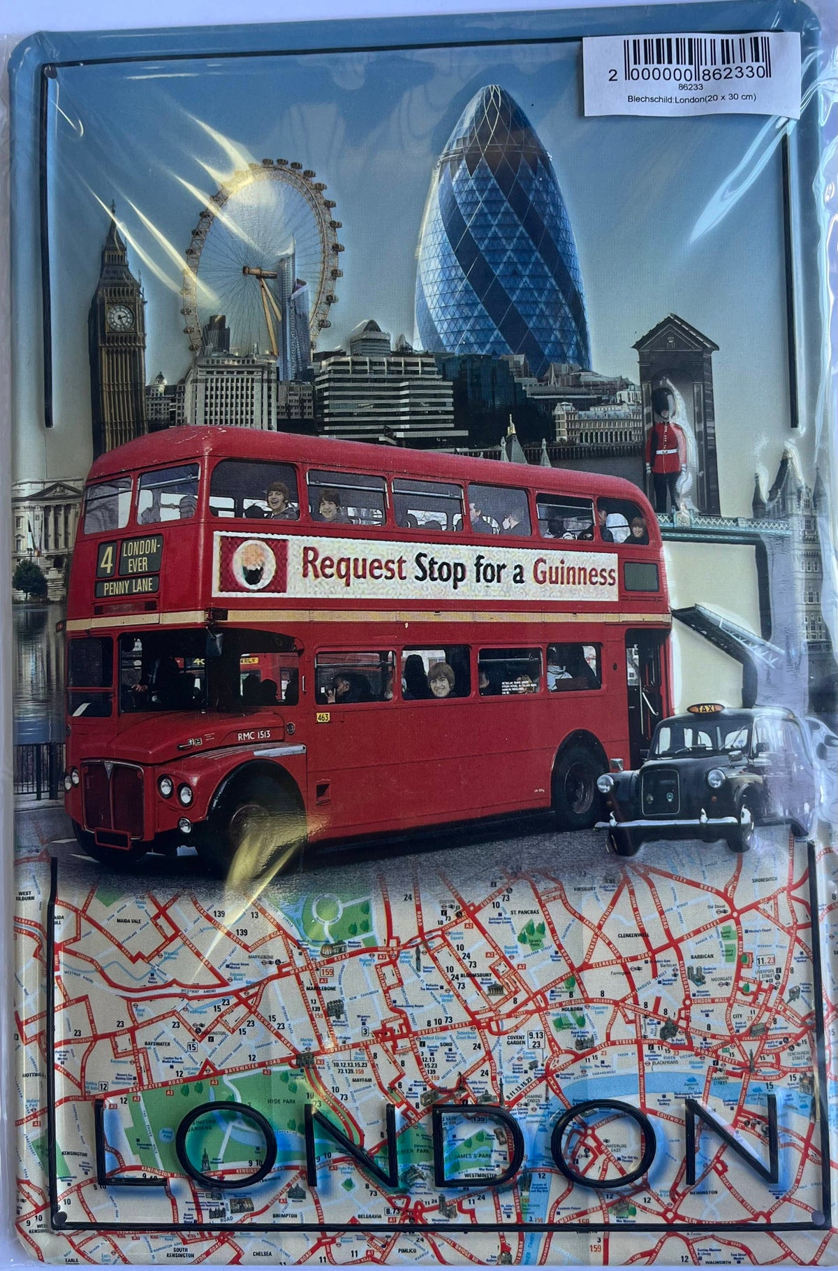 Blechschild – LONDON Sightseeing