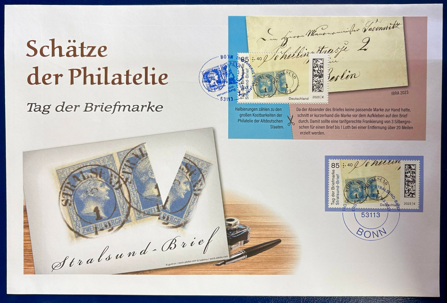 Deutschland - Luxusbrief "Schätze der Philatelie" exklusiv nur bei Hermann E. Sieger