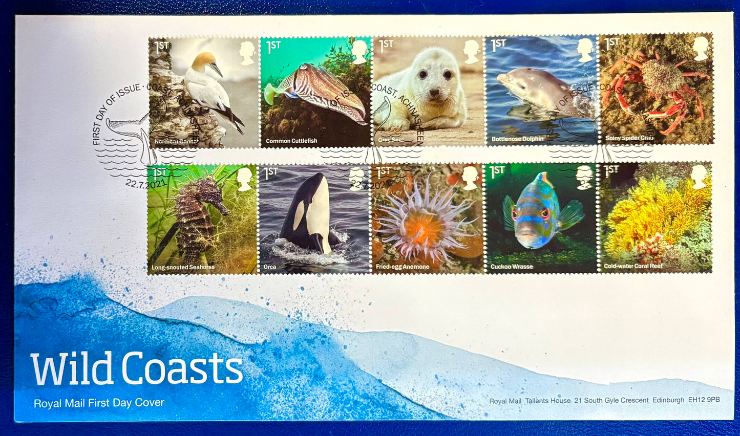 Großbritannien - Ersttagsbrief gigantische Unterwasserwelt