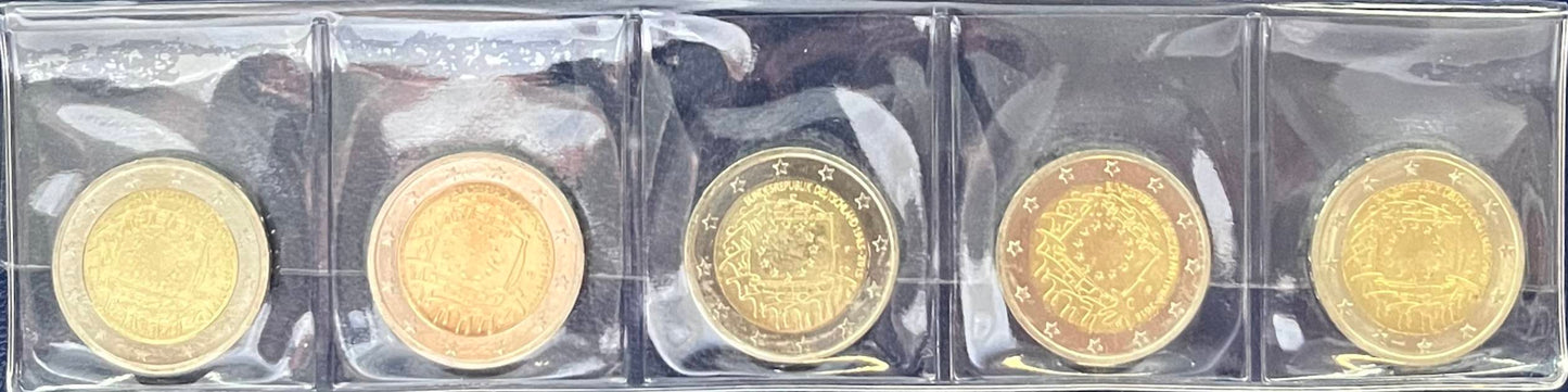 2-Euro-Gedenkmünzenset 2016 – Dresdner Zwinger Sachsen – 5 Prägezeichen