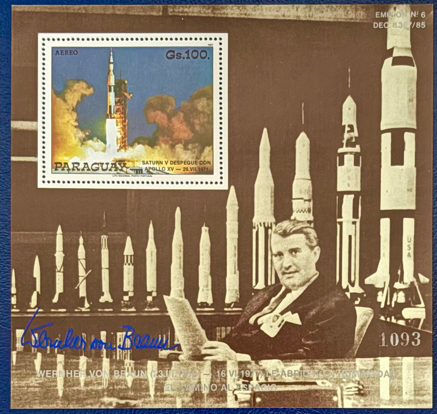 Paraguay Apollo 11 Block Nr. 451