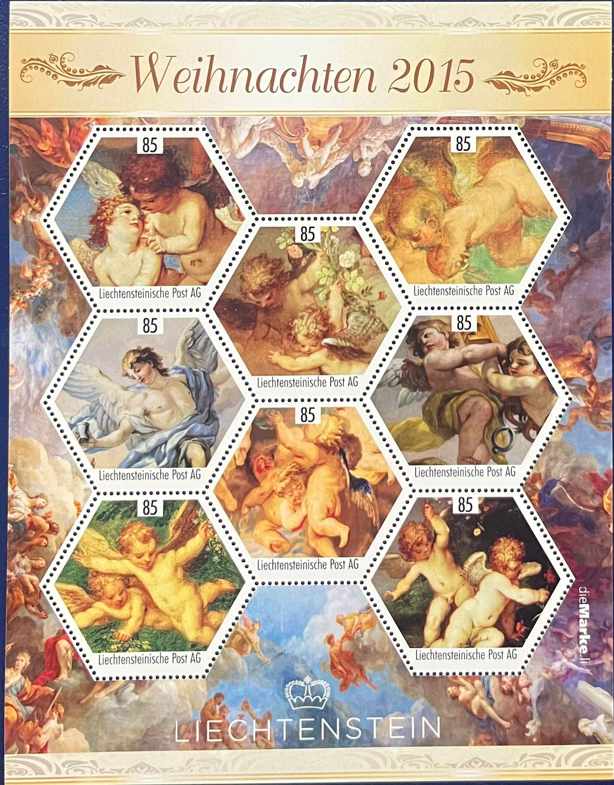 Liechtenstein -Weihnachten 2015, Peter Paul Rubens - Kleinbogen - Block postfrisch