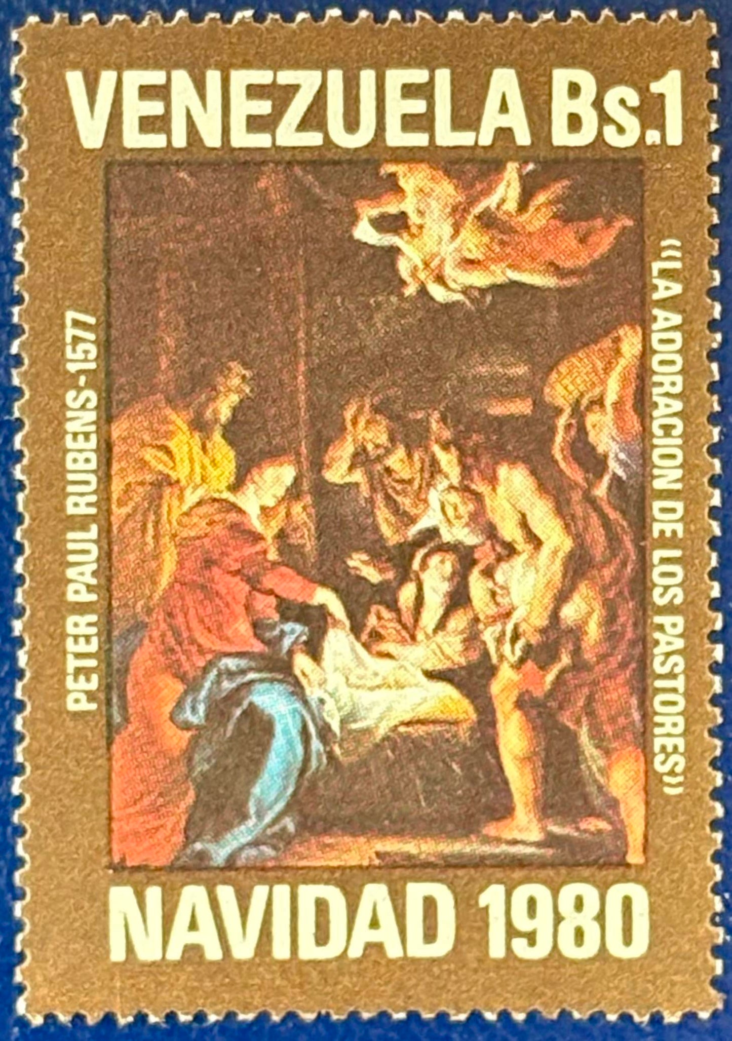 Venezuela - 1 Wert postfrisch Rubens -Weihnachten"