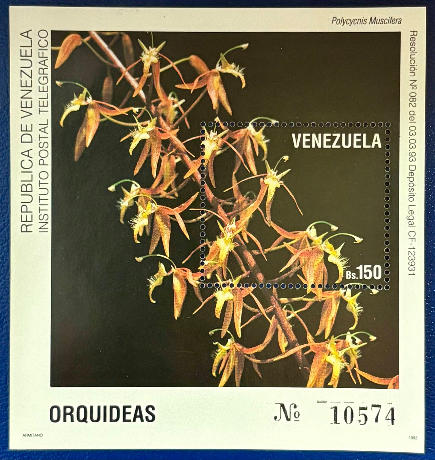Venezuela - Block 42 postfrisch "Orchideen"