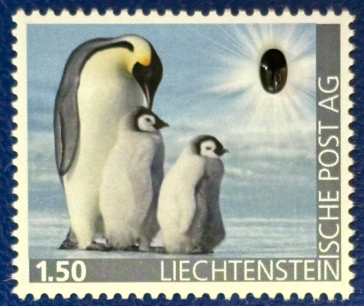Liechtenstein - Die erste ONYX-Briefmarke postfrisch