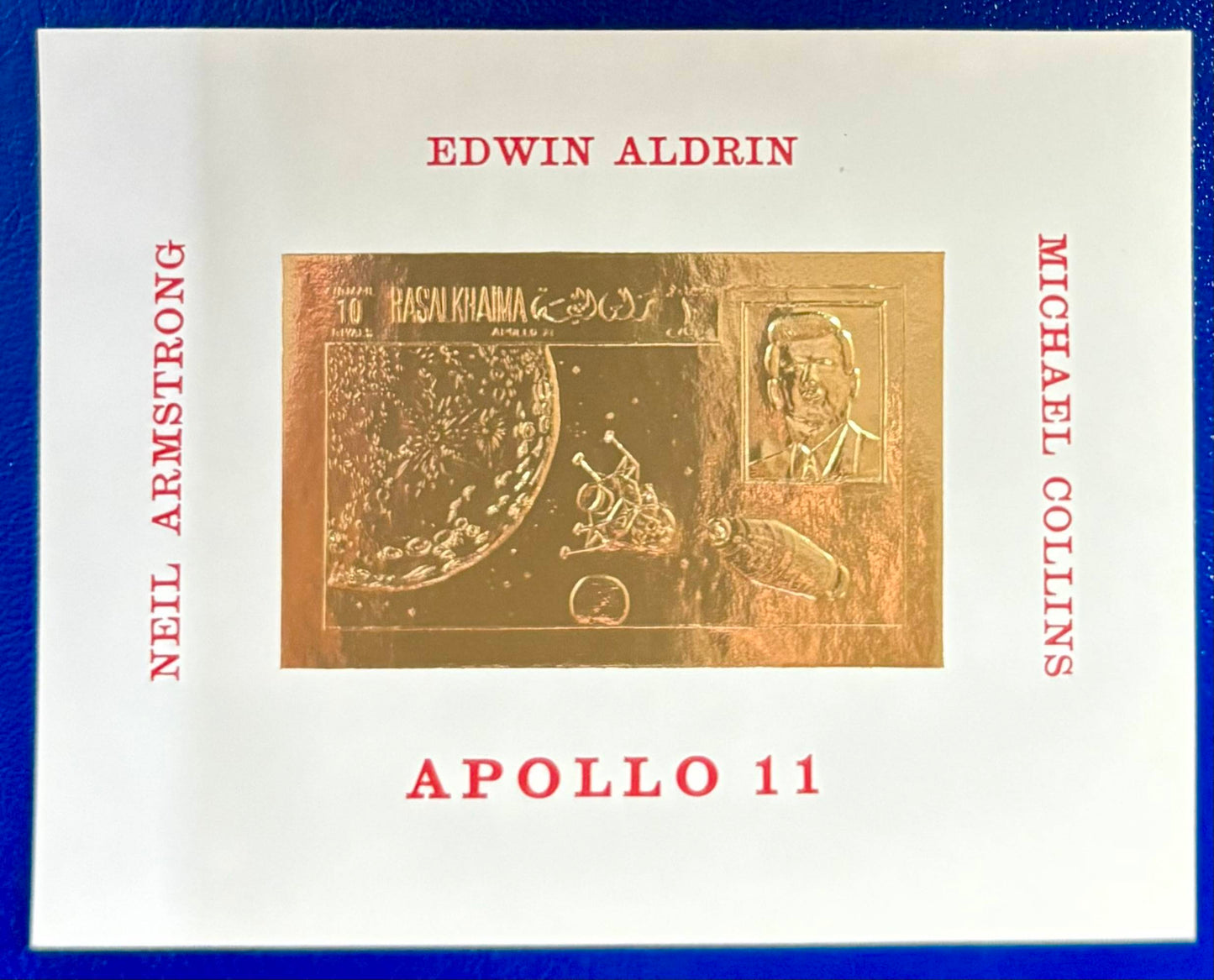 Goldene Apollo 11 Block