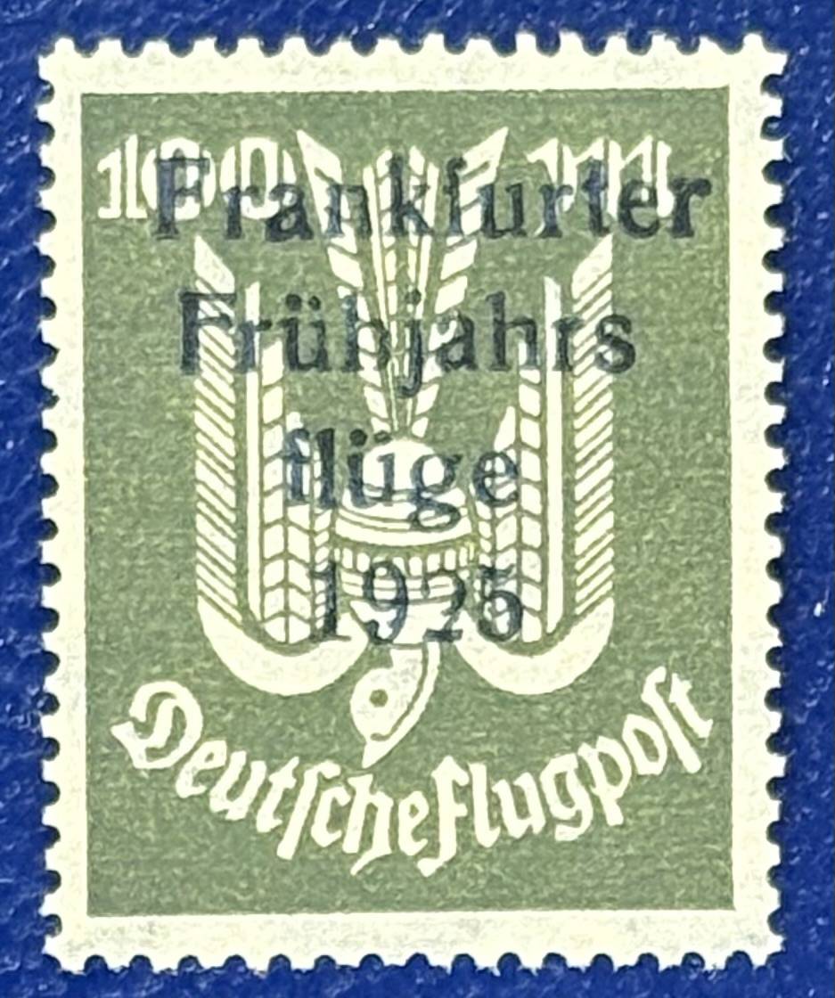 Flugmarke 100 Mark, 1925 Frankfurter Frühjahrsflüge