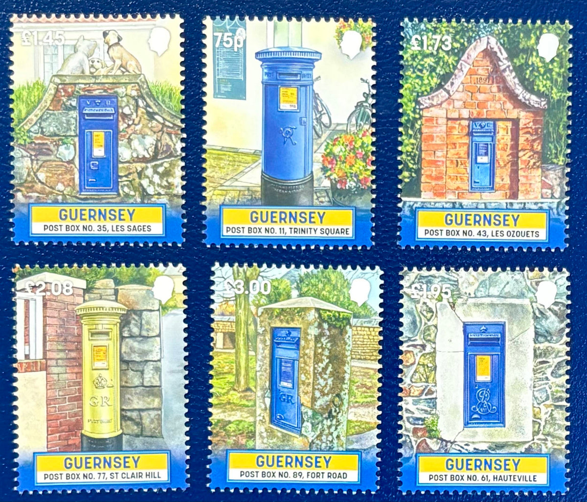 Historische Briefkasten der Insel Guernsey