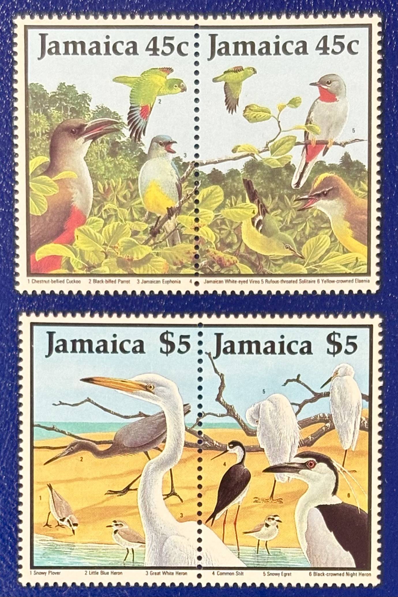 Jamaika - 4 Werte postfrisch "giganitsche Vogelwelt"