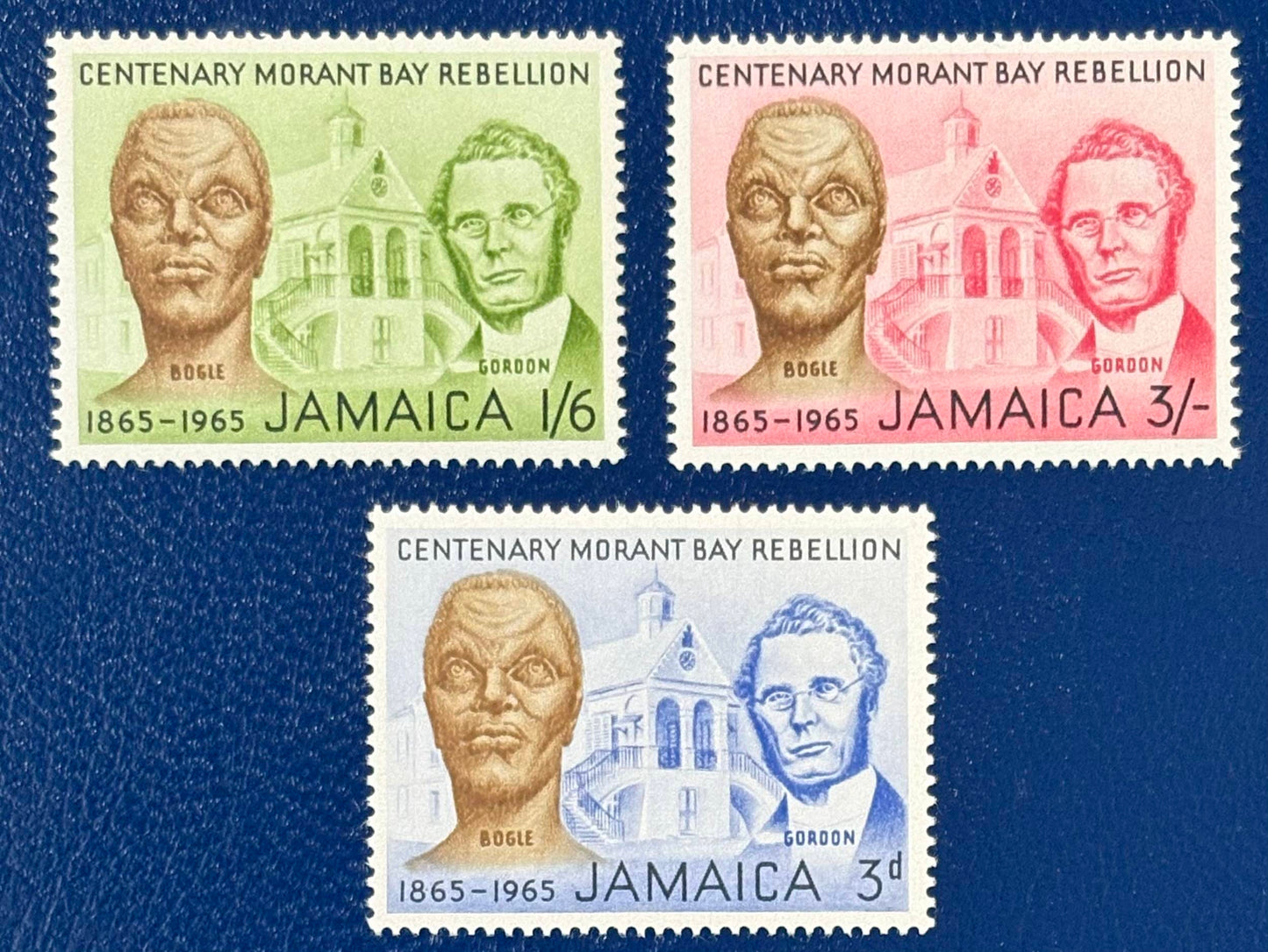 Jamaika - 3 Werte postfrisch "100 Jahre Rebellion von Morant Bay"