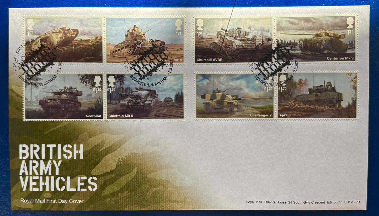 Panzer der Britischen Armee, Ersttagsbrief