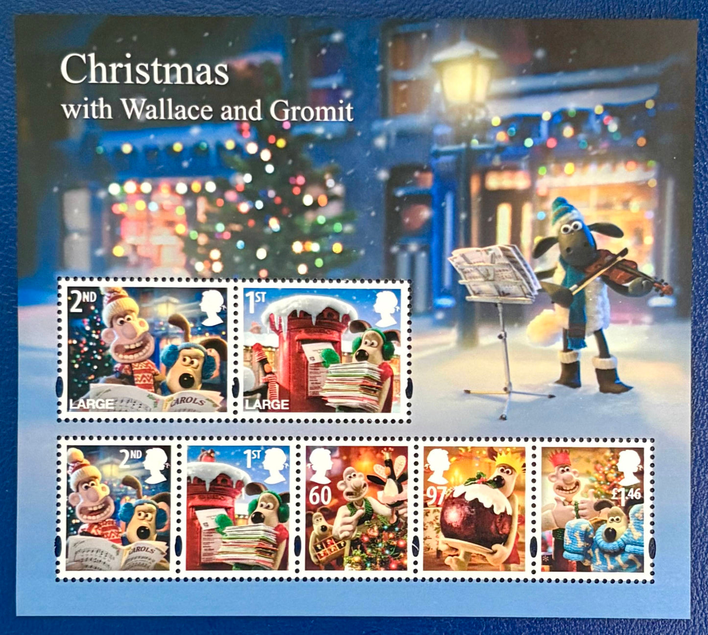 Großbritannien - Block 61 "Weihnachten mit Trickfilmfiguren" gestempelt