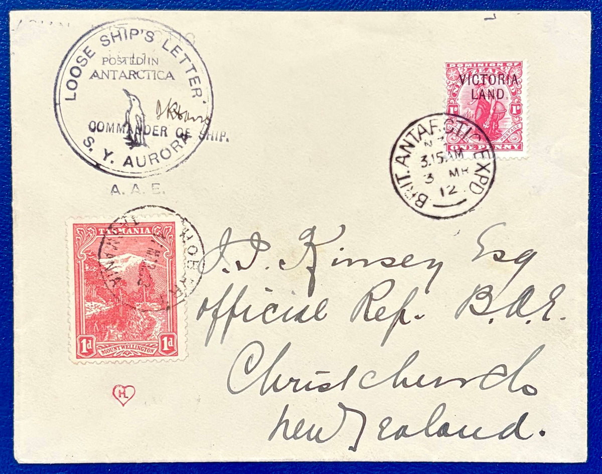Post der Australasian Antarctic Expedition  von 1912