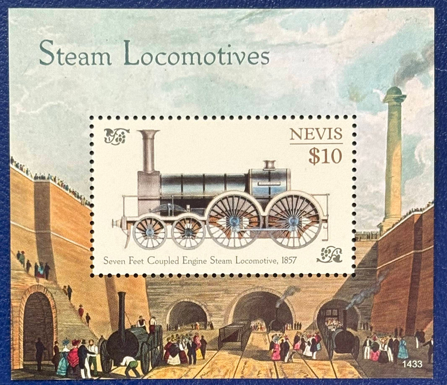 Die Schnellzug Dampflokomotive von 1857
