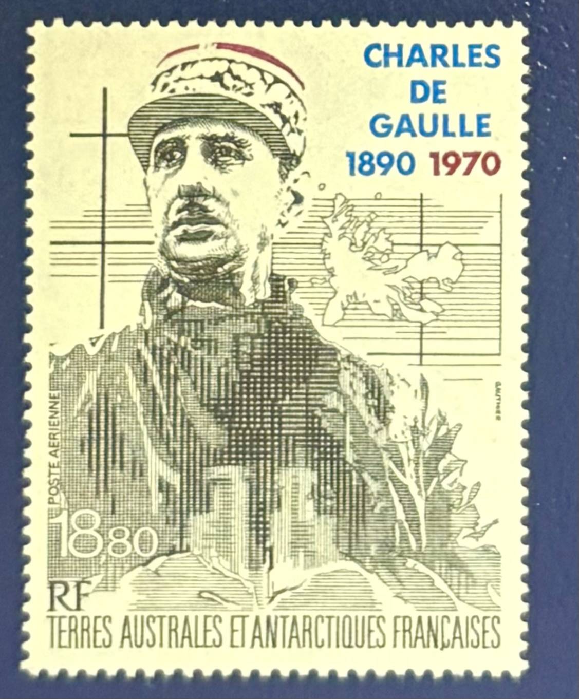 Französische Gebiete in der Antarktis - Einzelwert "100. Geburtstag von Charles de Gaulle"