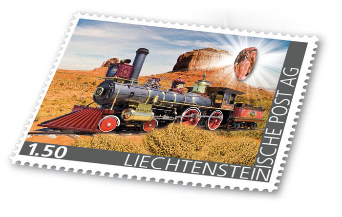 Liechtenstein -Edelsteine der Philatelie: RHODONIT-Briefmarke postfrisch