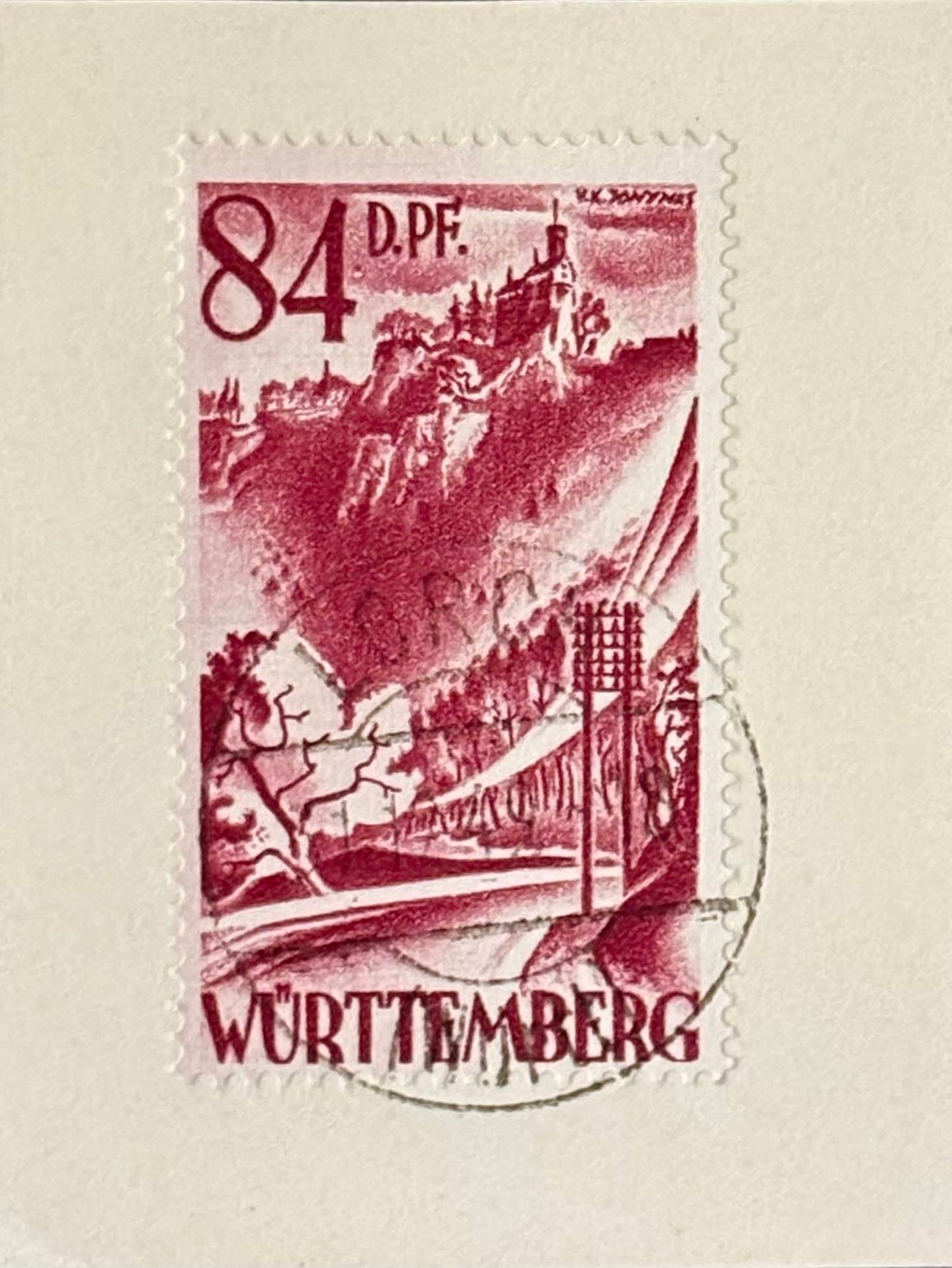 Württemberg  / Französische Zone Nr.37 gestempelt