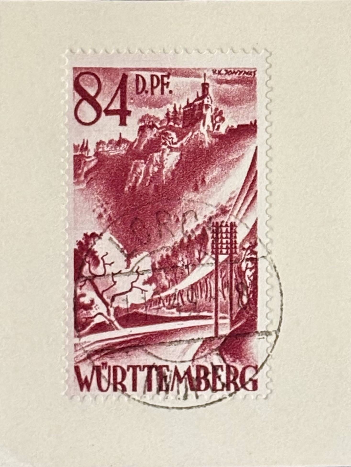 Württemberg  / Französische Zone Nr.37 gestempelt