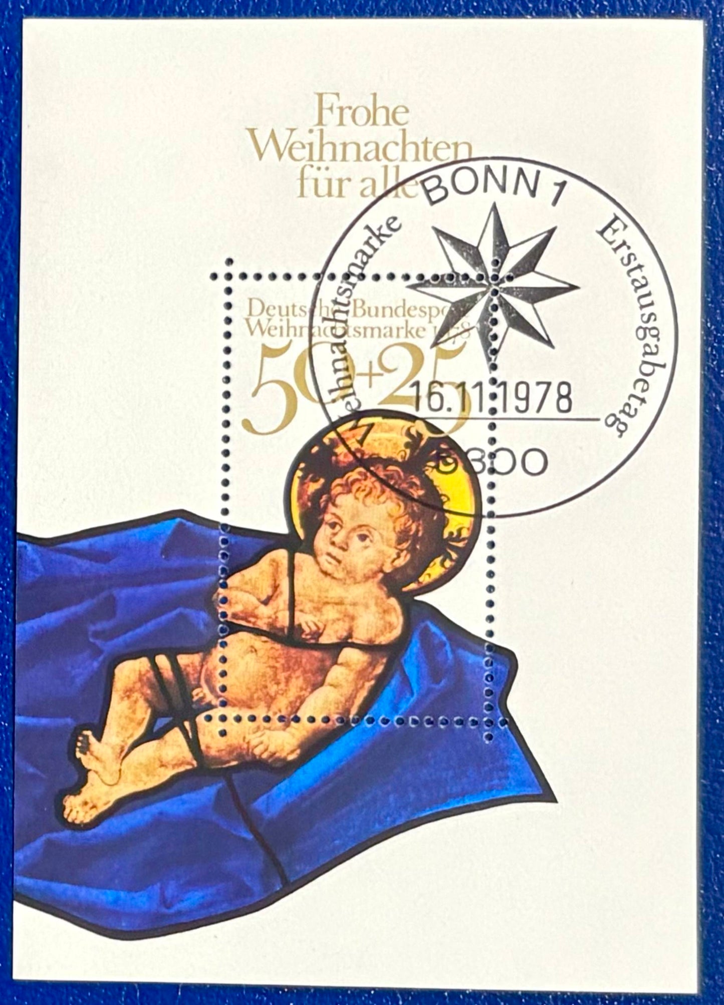 Weihnachtsblock 1978 gestempelt
