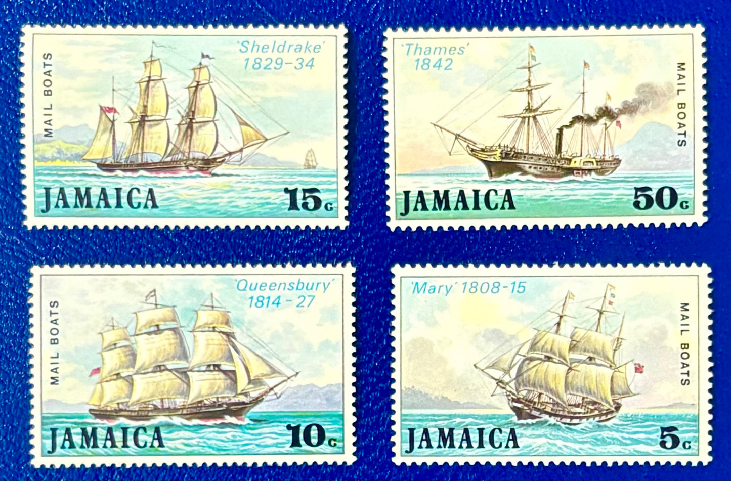 Jamaika - 4 Werte postfrisch "Postschiffe"