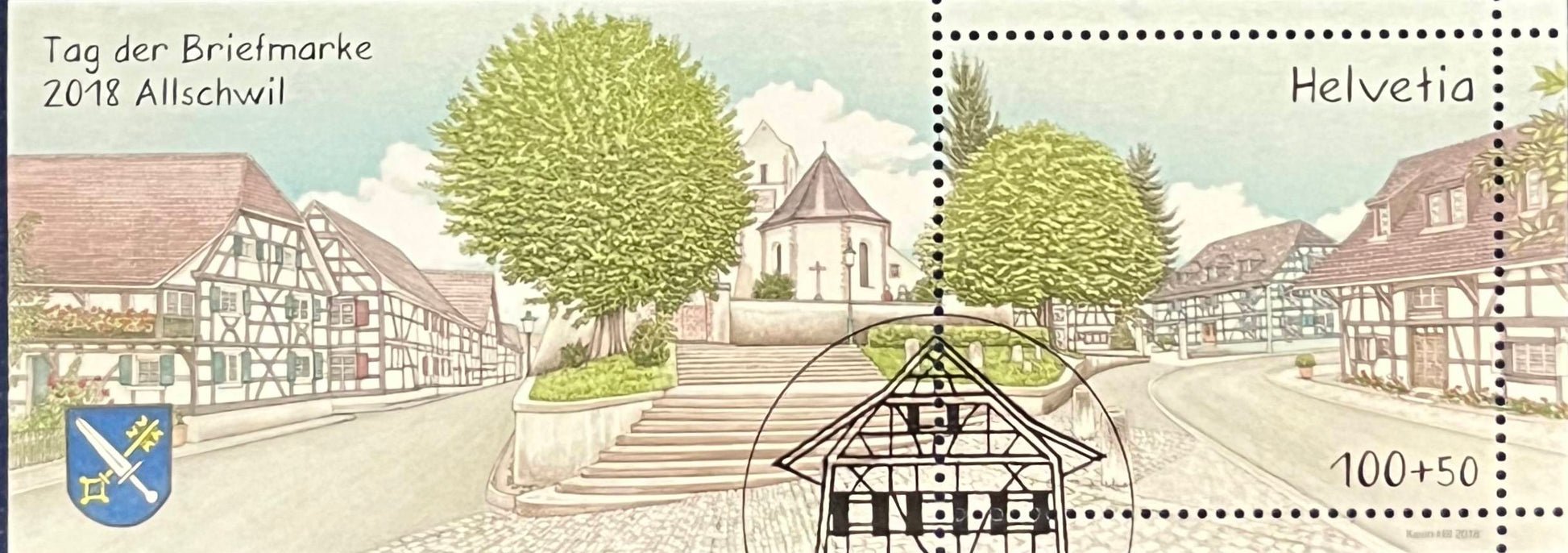 Schweiz Blockausgabe Nr. 70 – „Tag der Briefmarke Allschwil“ – gestempelt