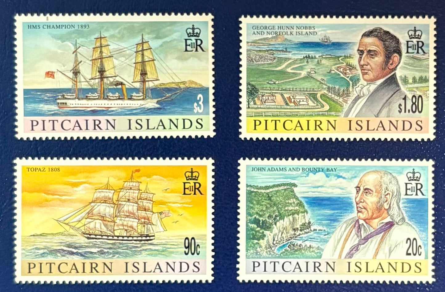 Pitcairn - 4 Werte postfrisch "Schifffahrt"