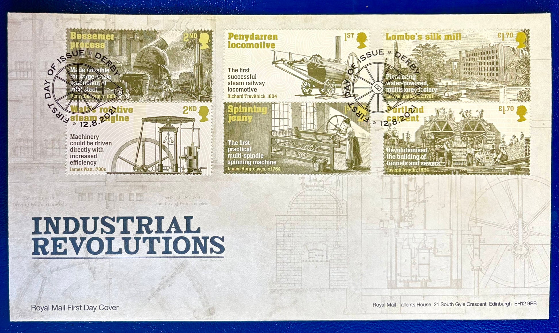 Großbritannien - Ersttagsbrief INdustrielle Revolution