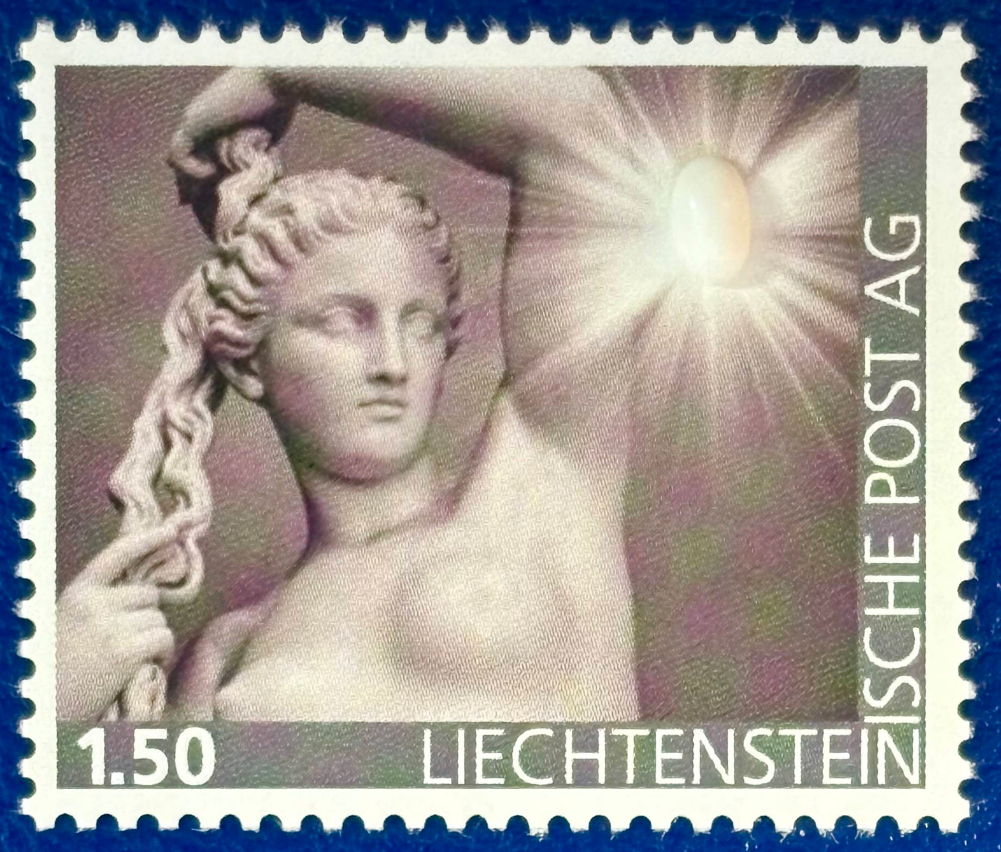 Liechtenstein - Die erste KASCHOLONG-Briefmarke postfrisch