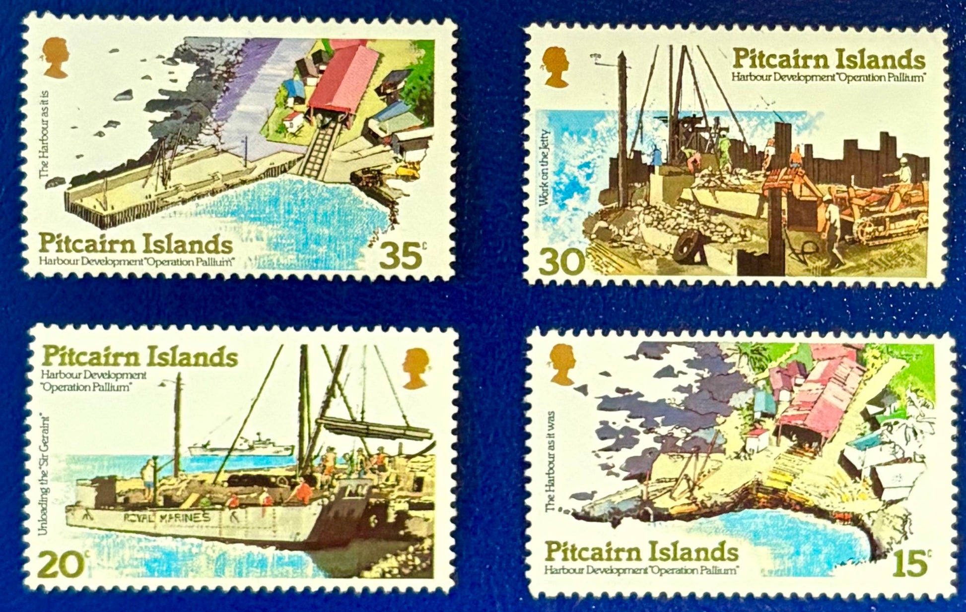 Pitcairn - 4 Werte postfrisch "Ausbau der Hafenanlage"