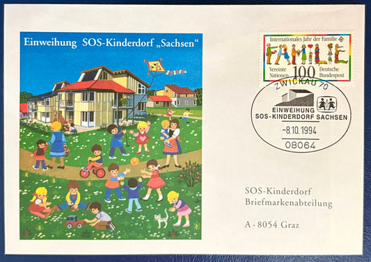 Deutschland - Ersttagsbrief "Einweihung SOS-Kinderdorf in Sachsen"