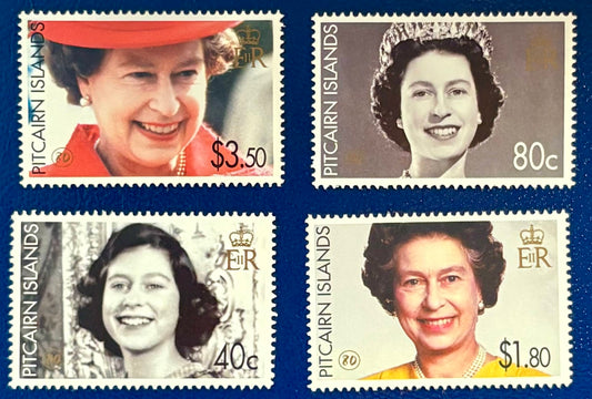 Pitcairn - 4 Werte postfrisch "80. Geburtstag von Königin Elisabeth II."