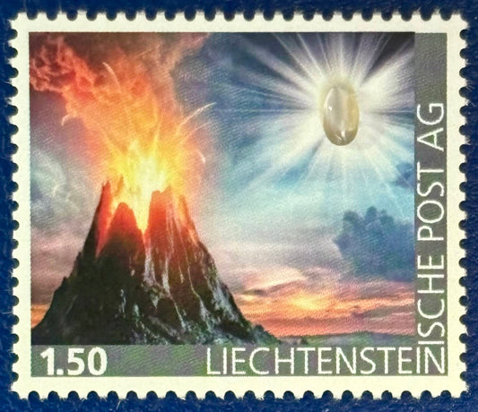 Liechtenstein - Die erste RAUCHQUARZ-Briefmarke postfrisch