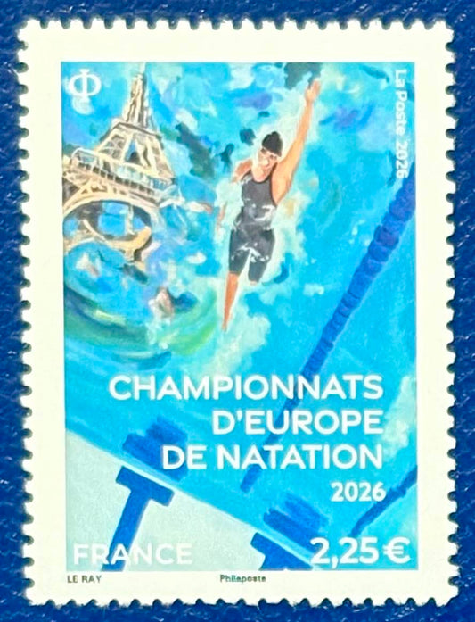 Die  Europameisterschaften im Schwimmen und der Eiffelturm 
