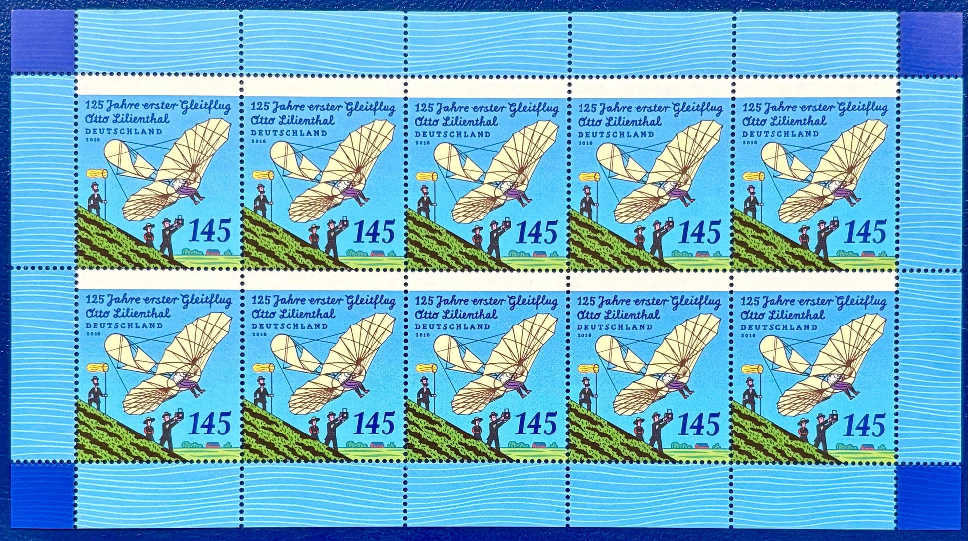 Kleinbogen 125 Jahre 1. Gleitflug von Otto Lilienthal