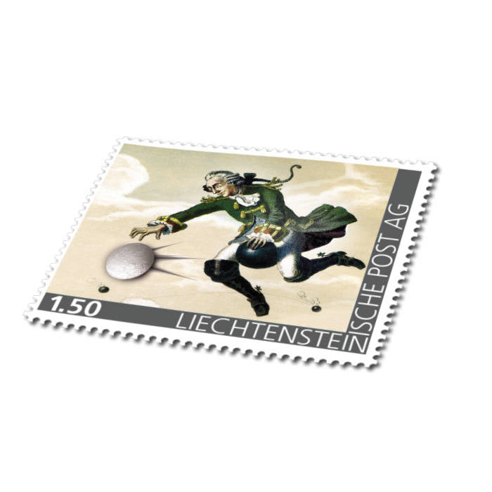 300. Geburtstag Freiherr von Münchhausen - Briefmarke postfrisch, Liechtenstein
