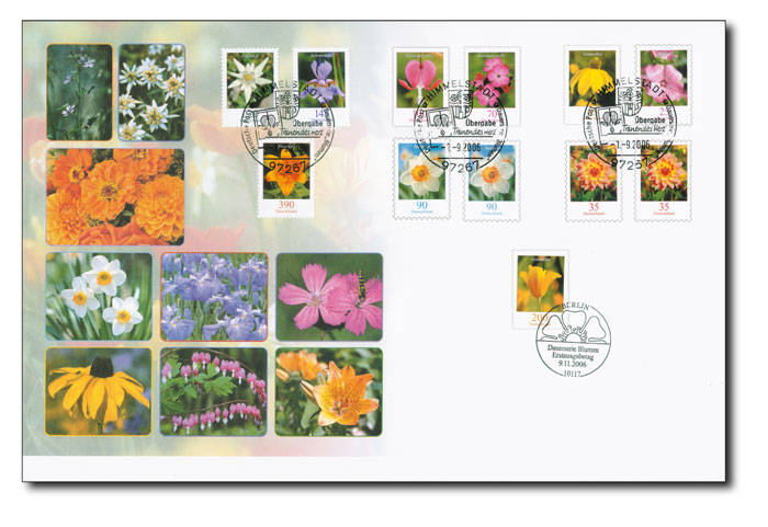 Deutschland -Blumen - Luxusbrief