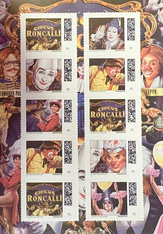 50 Jahre Circus Roncalli Kleinbogen Clowns und Stars der Manege