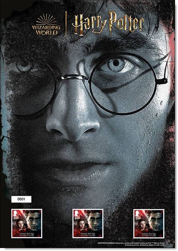 Großbritannien -Harry Potter Fan Sheet, postfrisch