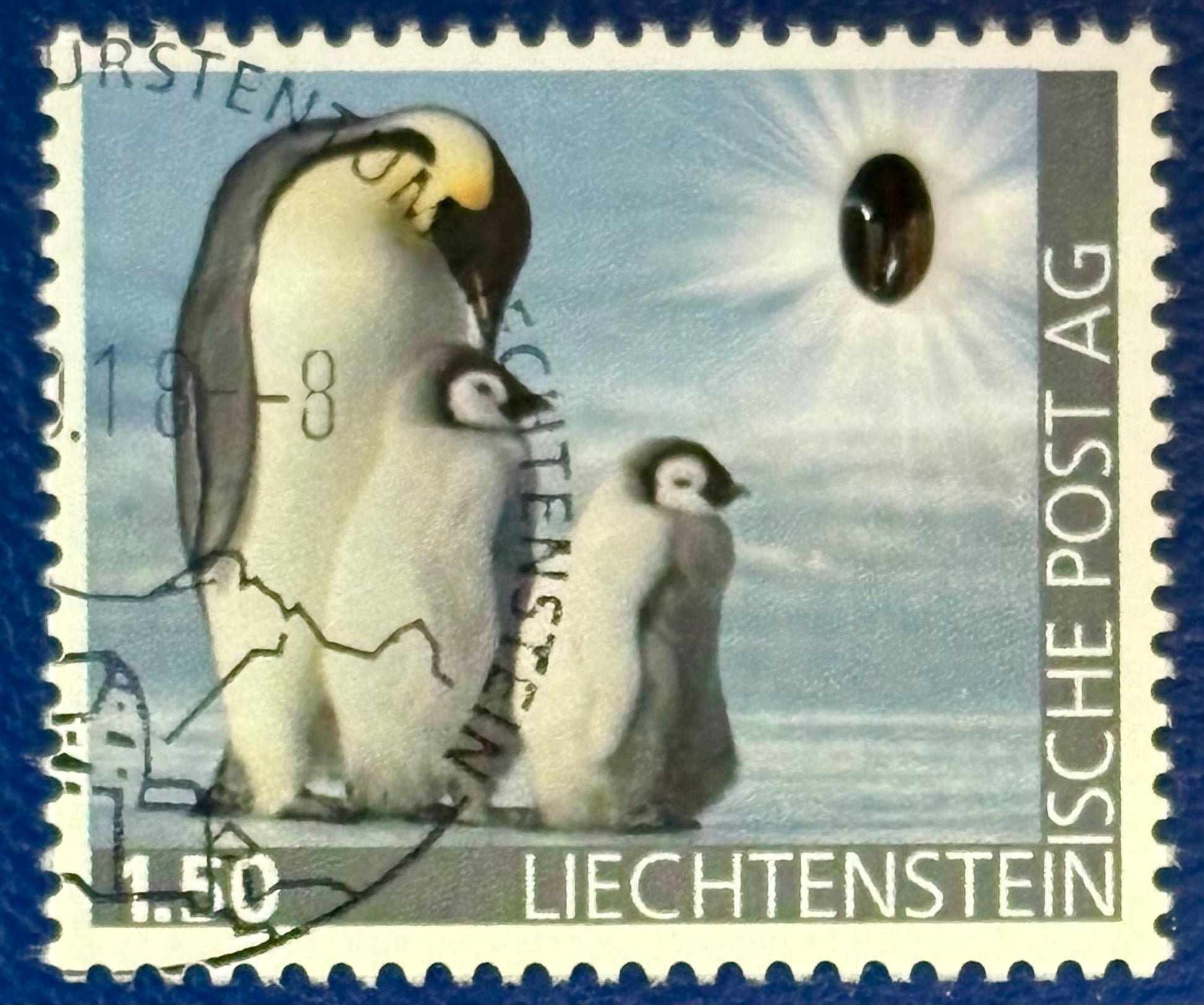 Liechtenstein - Die erste ONYX-Briefmarke gestempelt