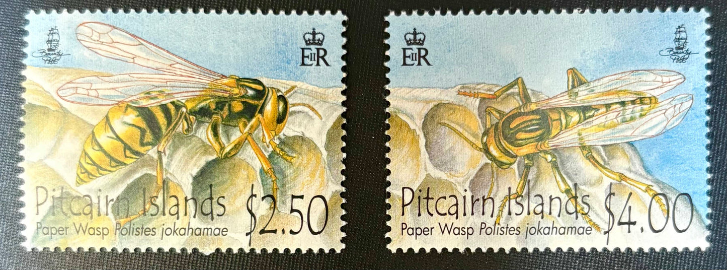 Pitcairn - 2 Werte postfrisch "Pitcairn-Feldwespe"