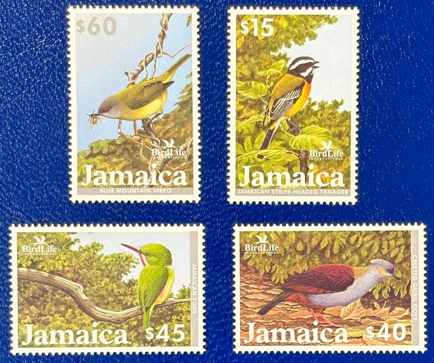 Jamaika - 4 Werte postfrisch - einheimische Vögel