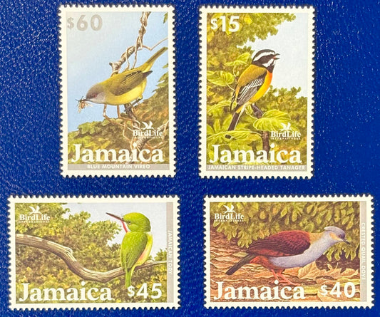 Jamaika - 4 Werte postfrisch - einheimische Vögel