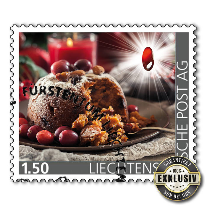 Edelsteine der Philatelie: HESSONIT-Briefmarke gestempelt, Liechtenstein