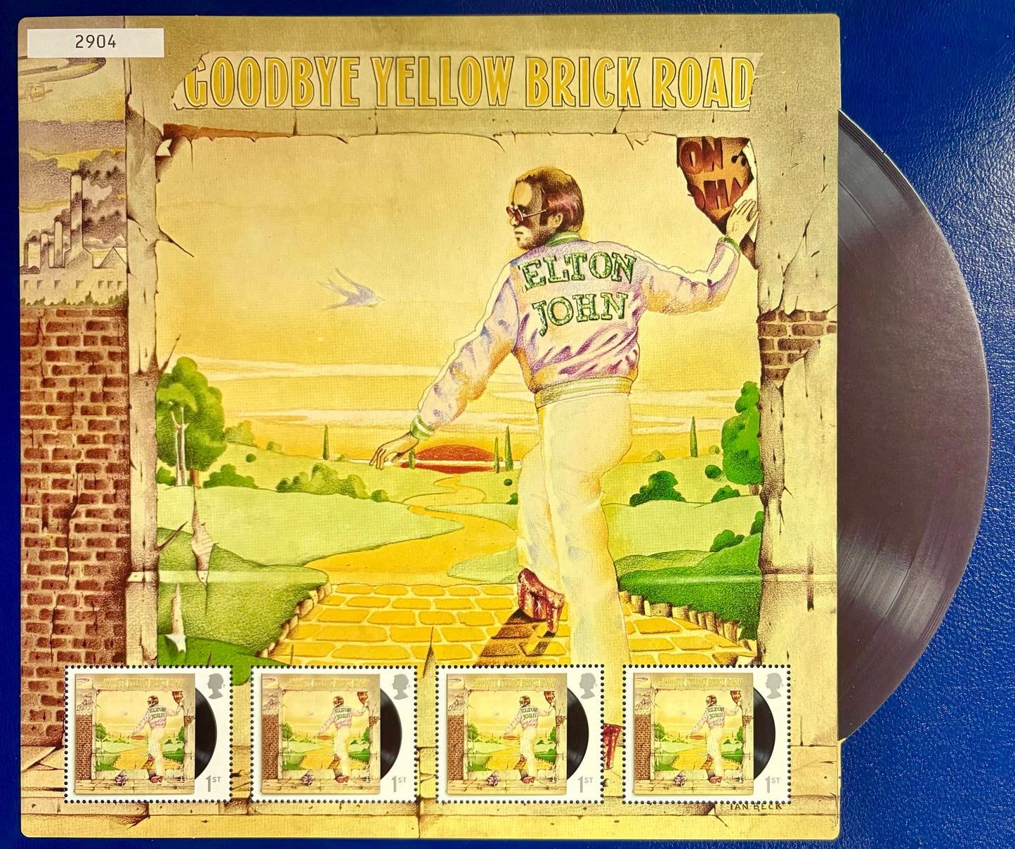 Elton John Goodbye Yellow Brick Road, Großbritannien, Kleinbogen 4 Werte